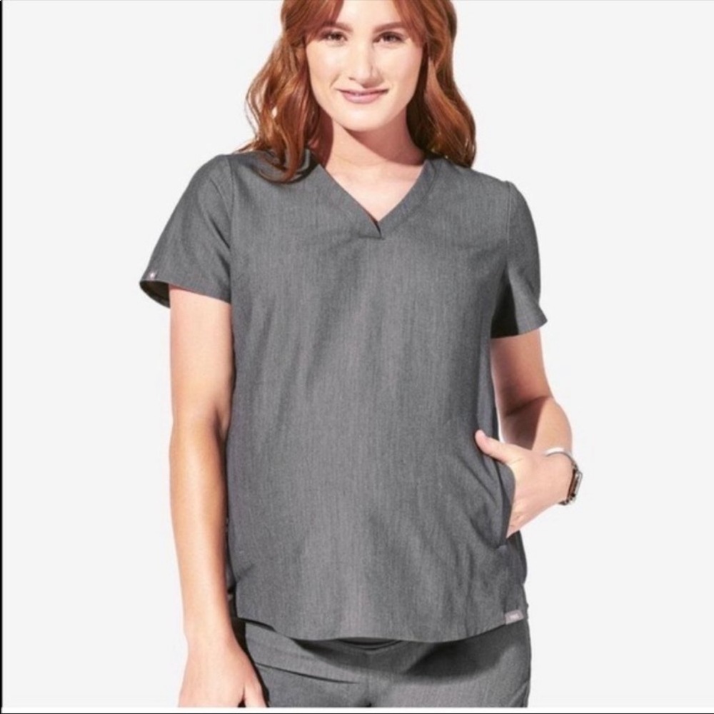 Figs Basa Maternity Top Gray Size XS
